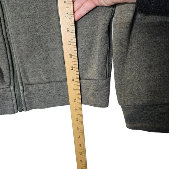 Figs Womens Zip-Up Hoodie With Pockets & Drawstring Hood‎ Greenish Gray XS - Picture 6 of 8